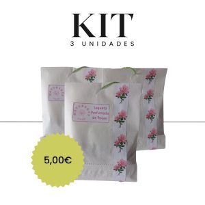 Kit Saqueta Perfumada Roupeiro de Rosas