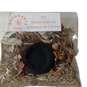 Kit de Incenso de Defumação de Limpeza Energética de 7 Ervas